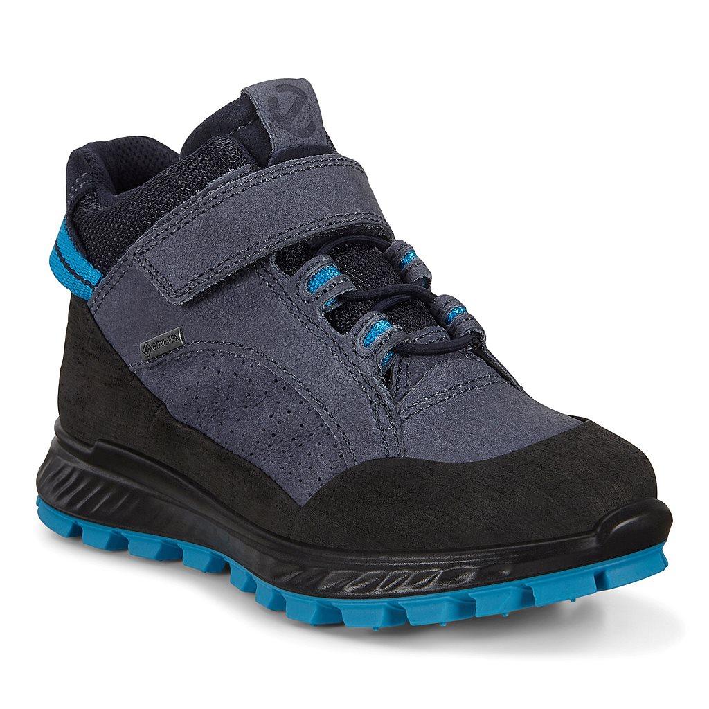 Ecco Exostrike Boys Outdoor Boots Blue Outlet - India QDL-726153